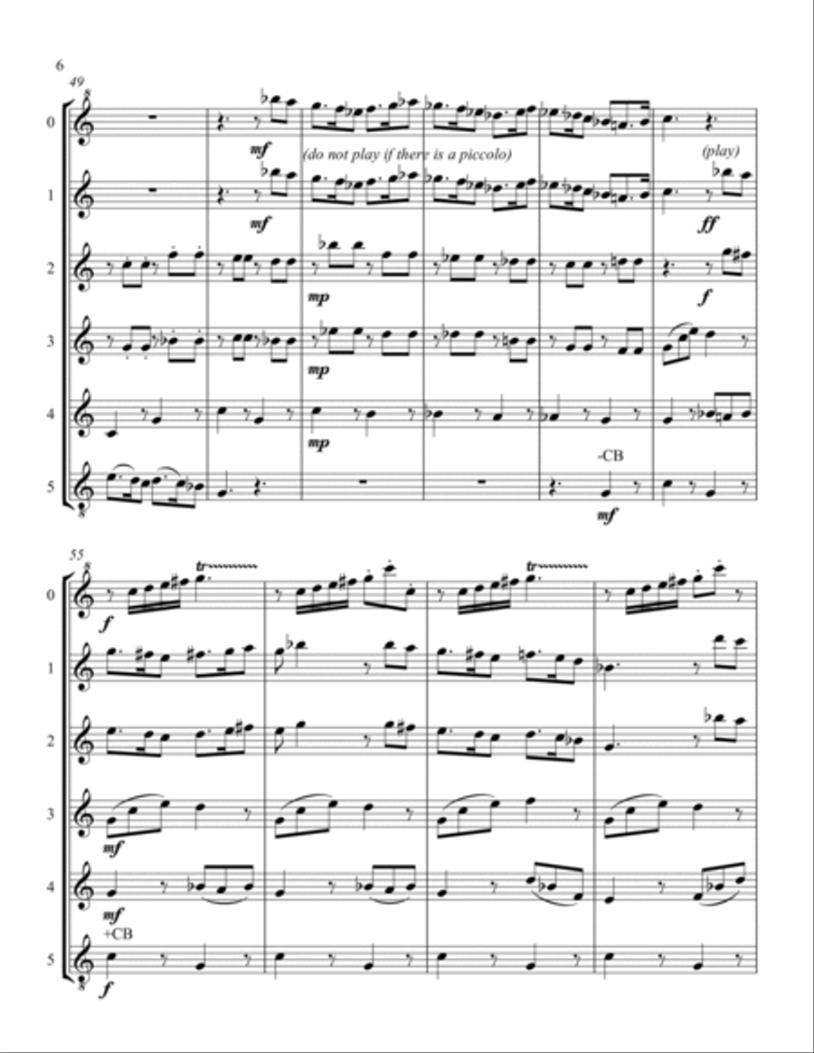 Suite for Flute Choir Flute Choir scores gallery preview page 6