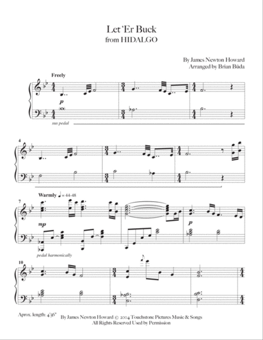 Let 'er Buck Piano Solo scores gallery preview page 2