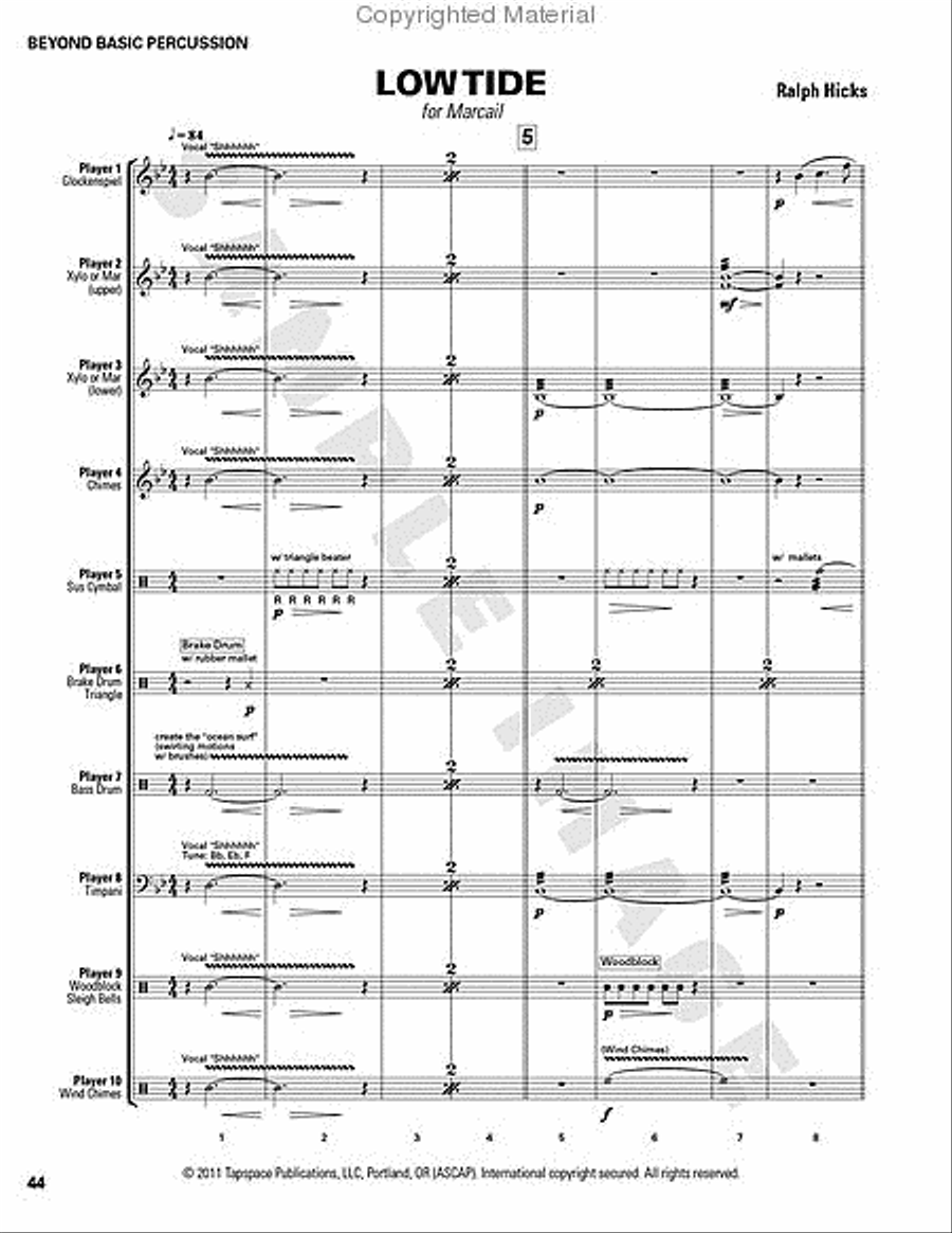 Beyond Basic Percussion Percussion scores gallery preview page 62