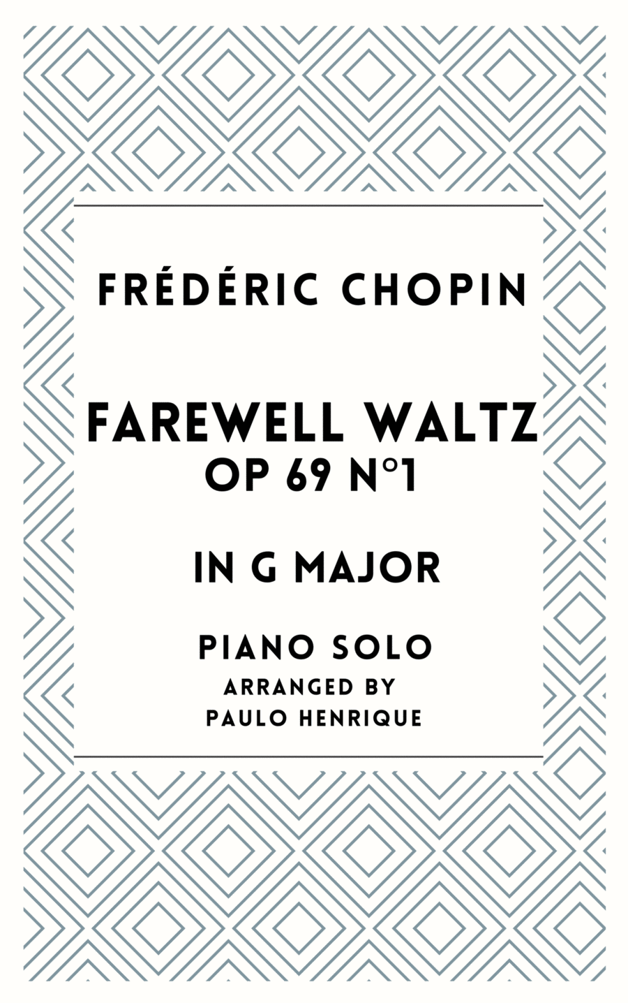 Farewell Waltz Op.69 N°1 in G major Piano Method scores gallery preview page 1