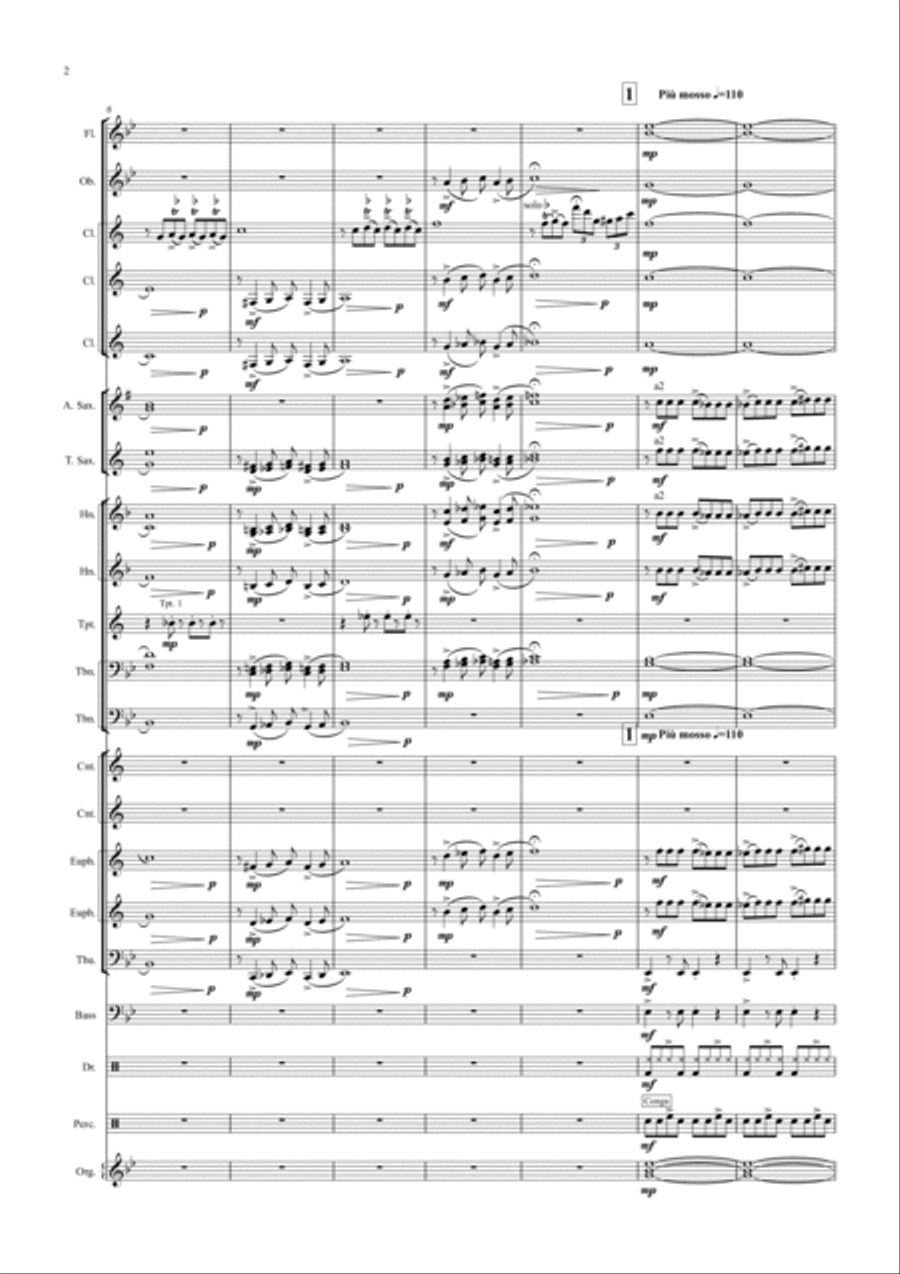 RHAPSODY IN BLUE Concert Band scores gallery preview page 2