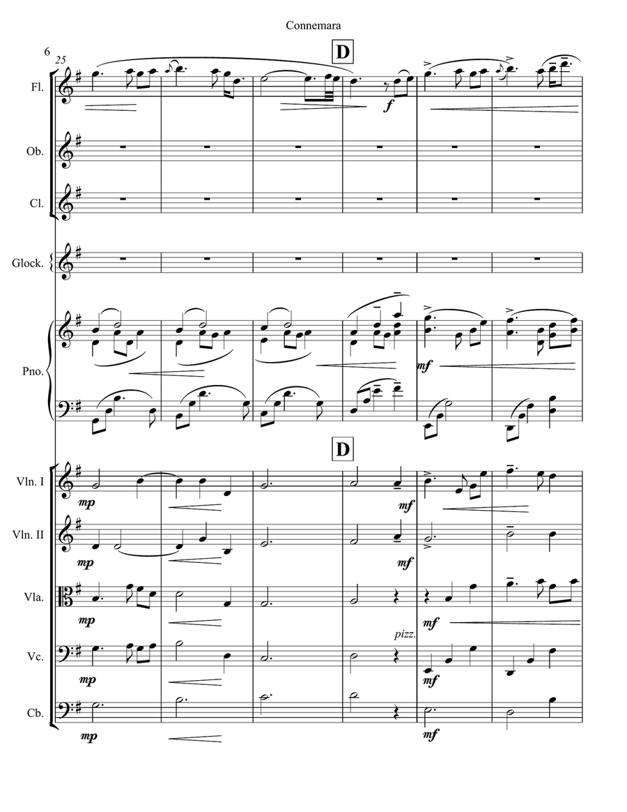 Connemara, for Chamber orchestra Chamber Music scores gallery preview page 6