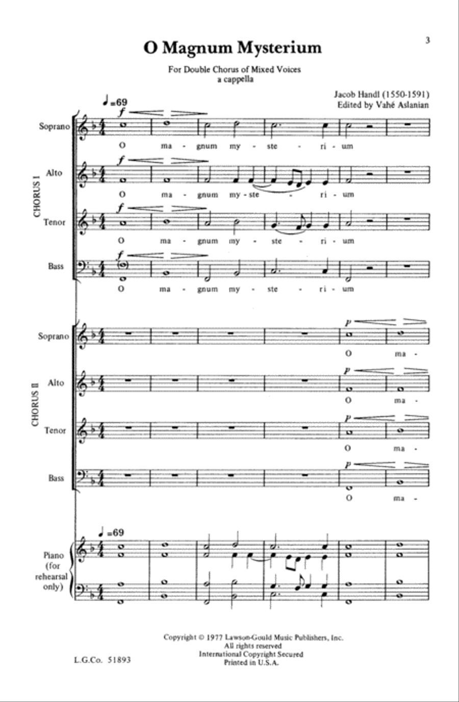 O Magnum Mysterium O Magnum Mysterium Choir scores gallery preview page 2