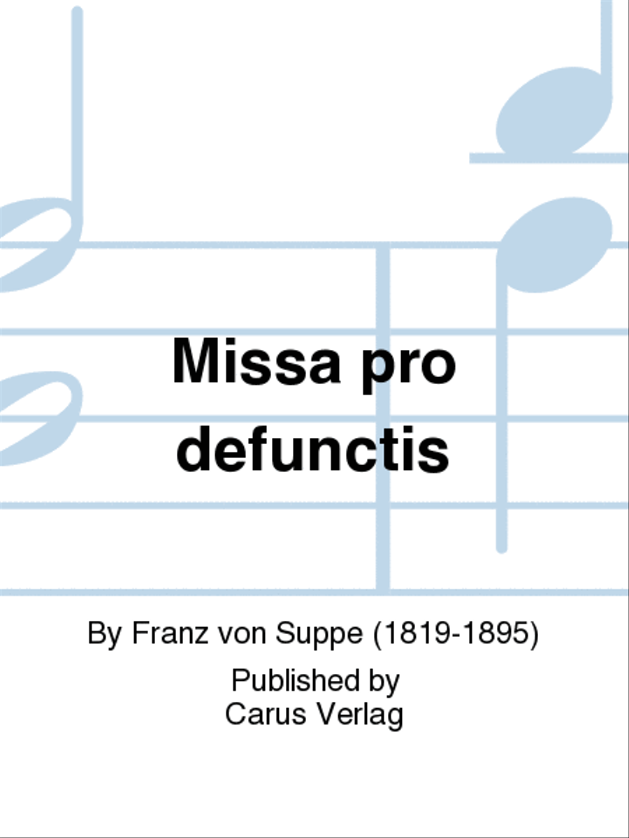 Missa pro defunctis Orchestra scores gallery preview page 1