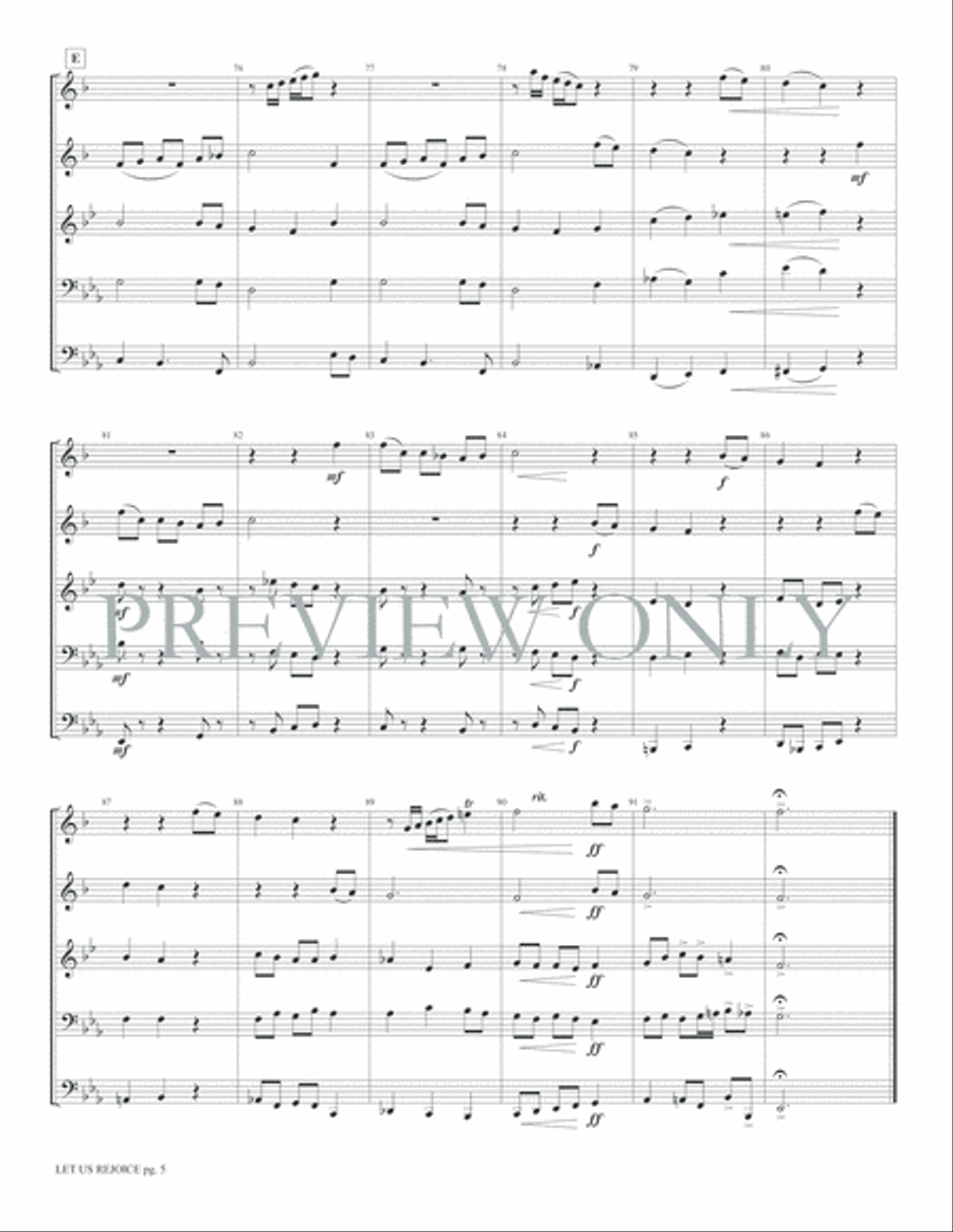 Let Us Rejoice Let Us Rejoice Brass Ensemble scores gallery preview page 7