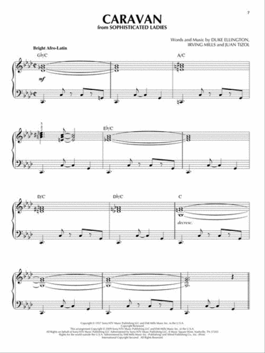 Duke Ellington Piano Solo scores gallery preview page 6