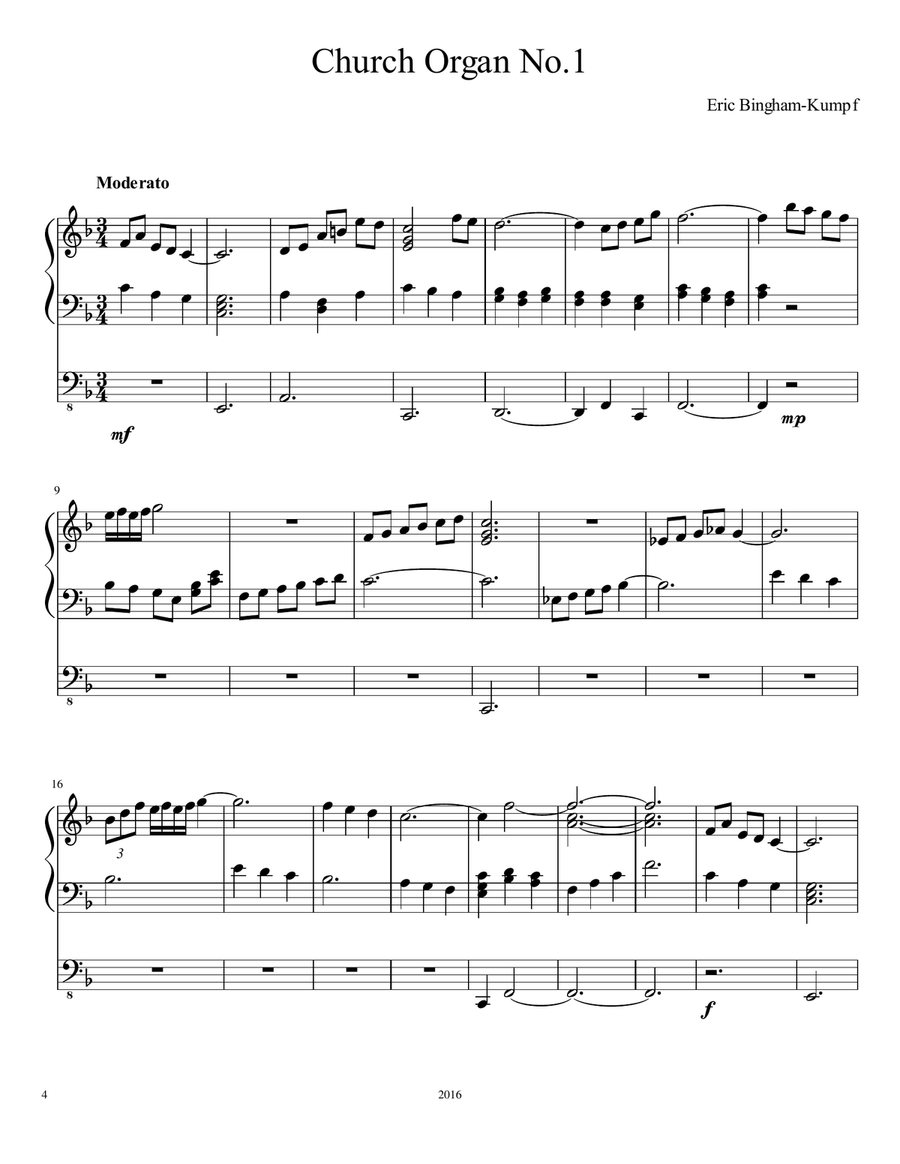 Church Organ Music Organ Solo scores gallery preview page 4