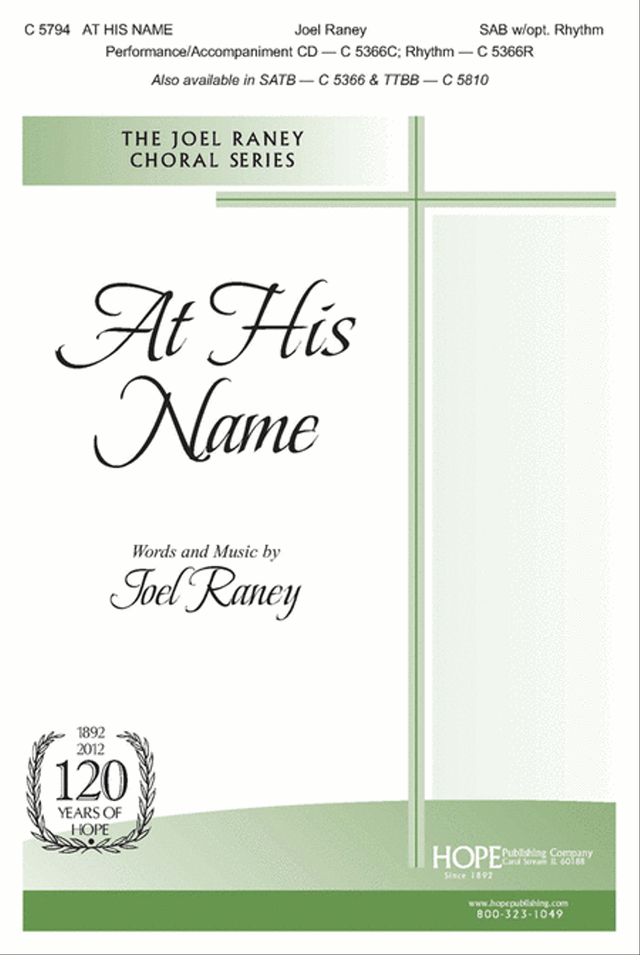 At His Name 3-Part scores gallery preview page 1