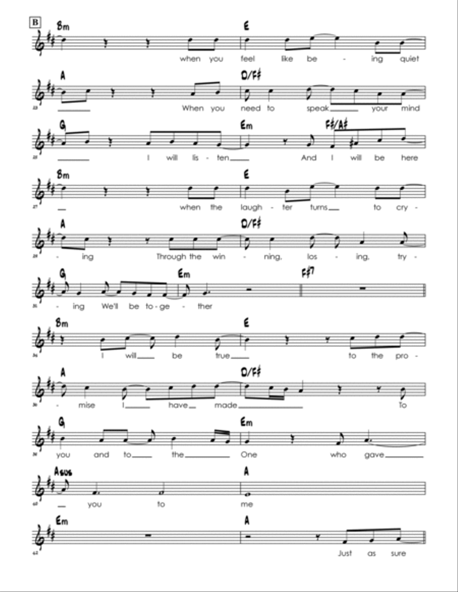 I Will Be Here I Will Be Here Easy Piano scores gallery preview page 2