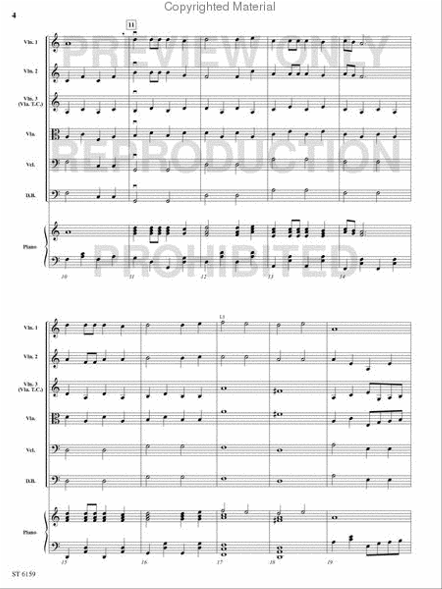 Riders in the Night String Orchestra scores gallery preview page 3