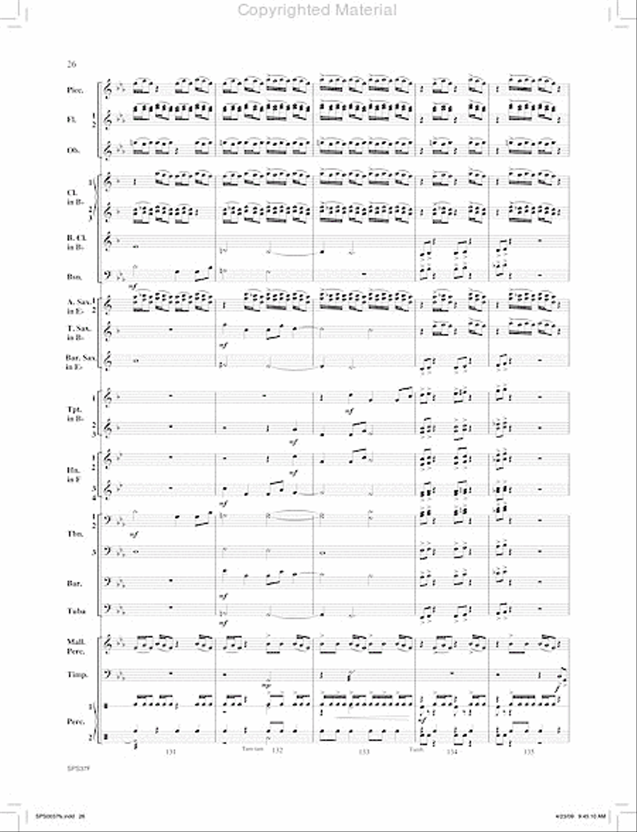Ricochet Concert Band scores gallery preview page 27