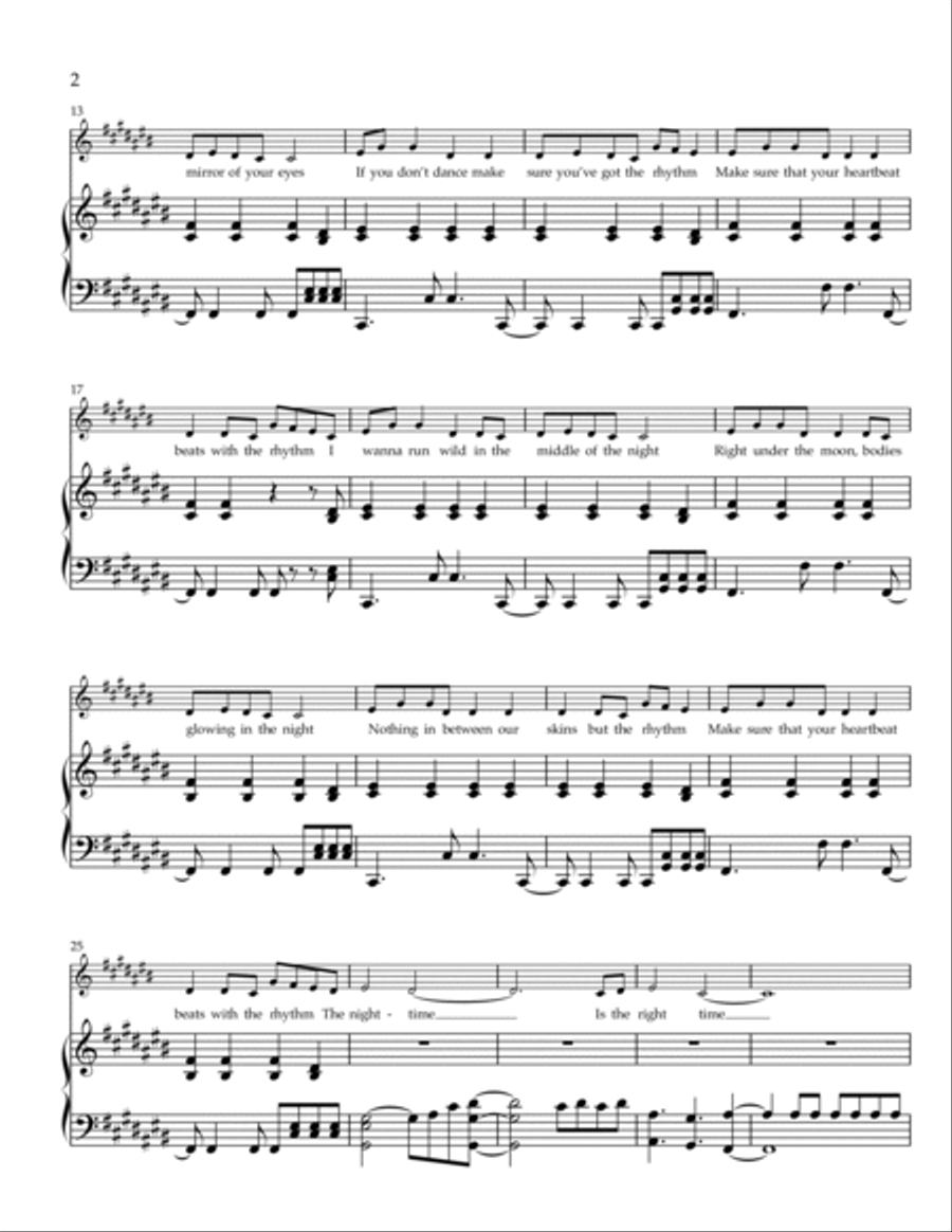 Dancing In The Dark Voice scores gallery preview page 2