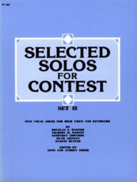 Selected Solos for Contest, Set II - High Voice
