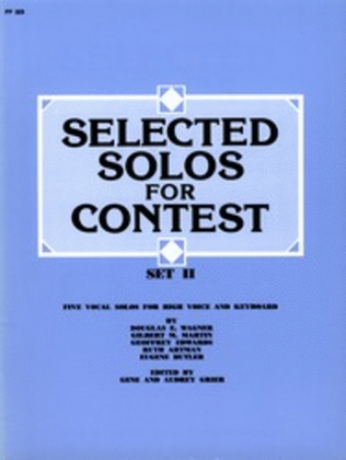 Book cover for Selected Solos for Contest, Set II - High Voice