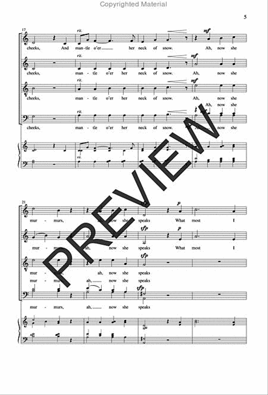 And Dream Awhile SSAATTBB scores gallery preview page 4