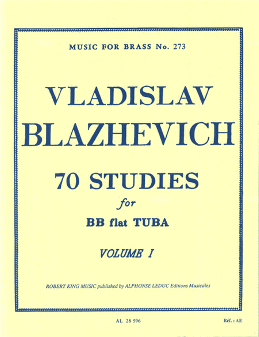 70 Studies for Bb Tuba – Volume I Tuba scores gallery preview page 1