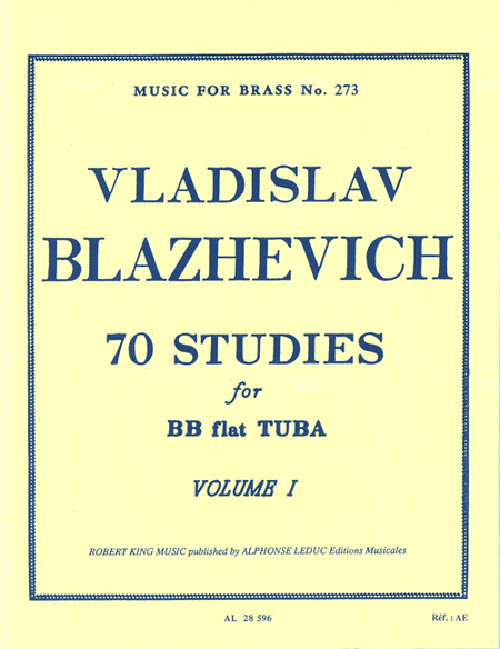 70 Studies for Bb Tuba – Volume I