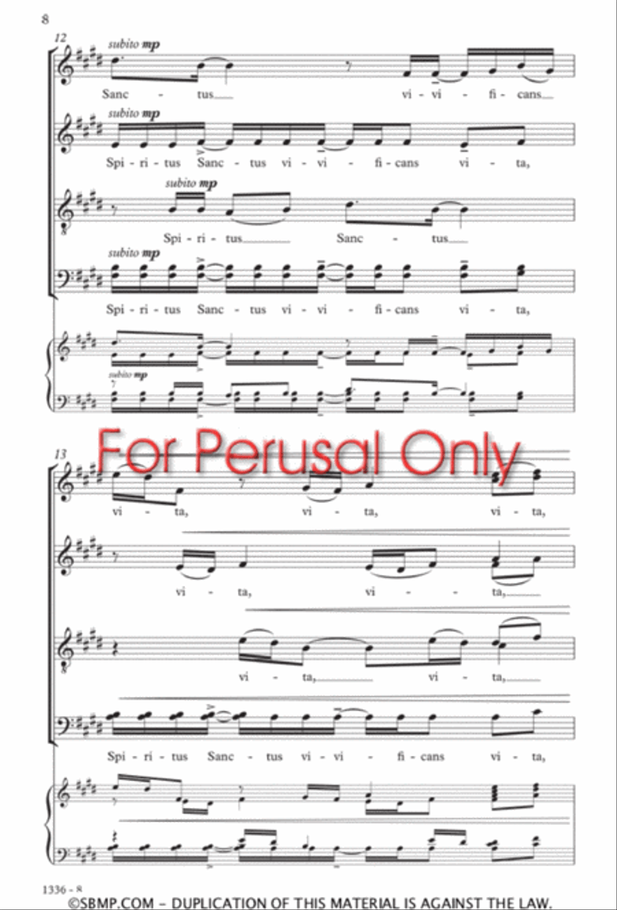 Spiritus Sanctus Divisi scores gallery preview page 7