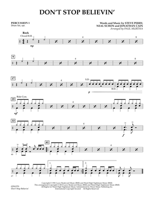 Don't Stop Believin' - Percussion 1