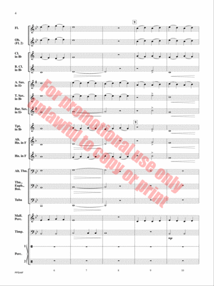 Oceanus Oceanus Concert Band scores gallery preview page 5