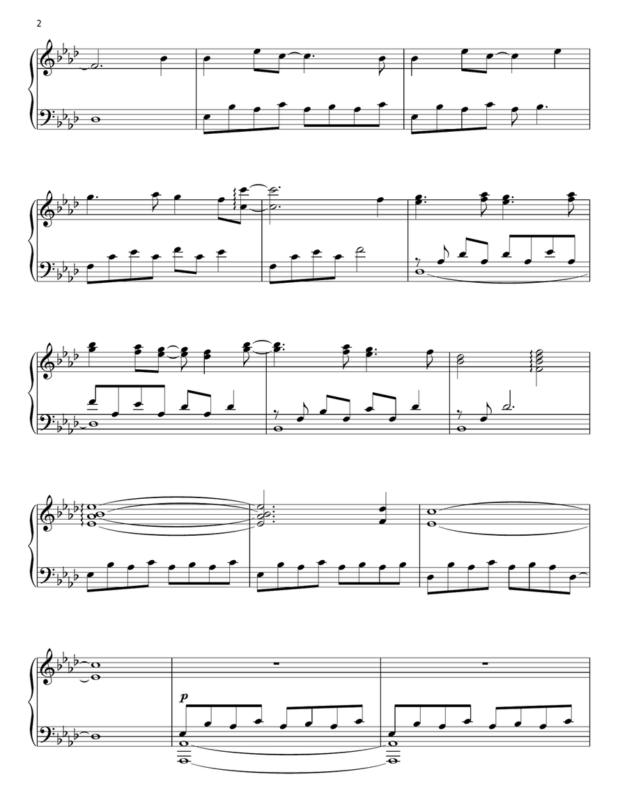 First Snow Piano Solo scores gallery preview page 2