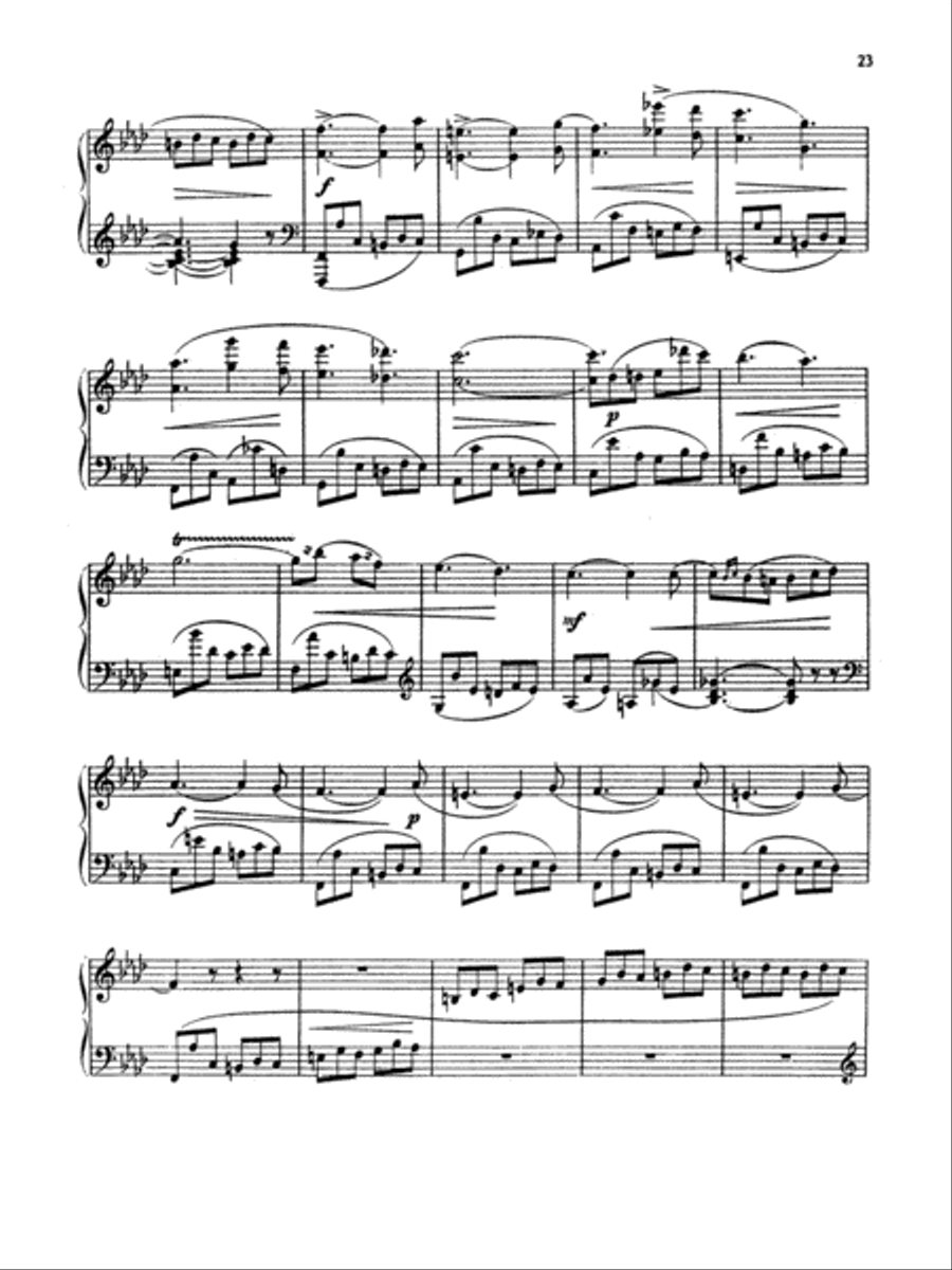 Arensky: Trois Esquisses, Op. 24 Piano Solo scores gallery preview page 4