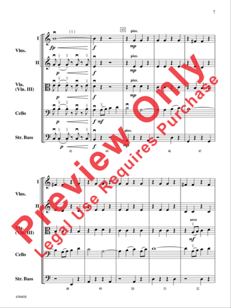 Midnight Adventure String Orchestra scores gallery preview page 7