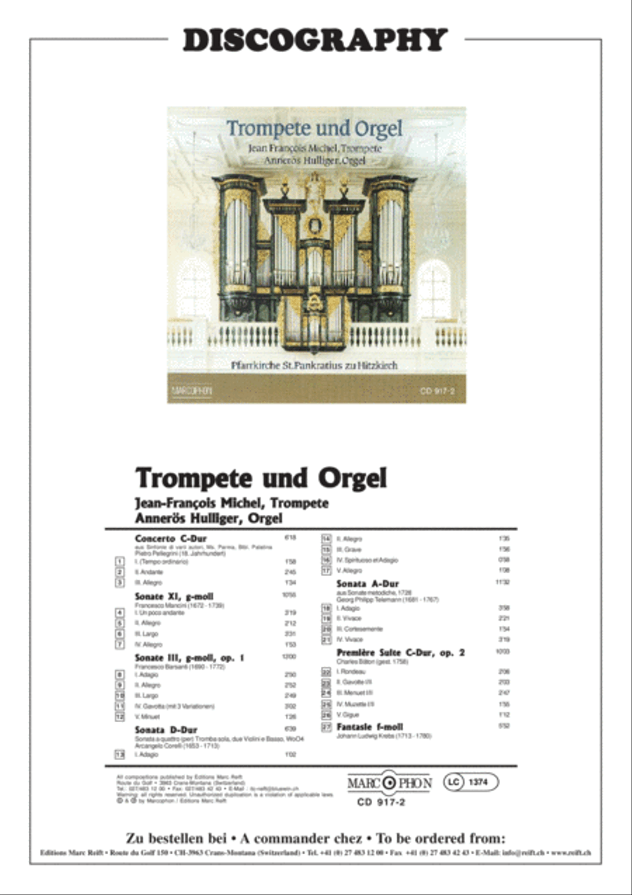 Suite C-Dur Op. 2 No. 1 Piccolo Trumpet scores gallery preview page 3