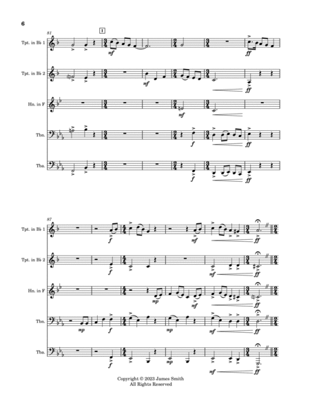 The Twelve Songs of Christmas: A Wacky Christmas Medley for Brass Quintet image number null
