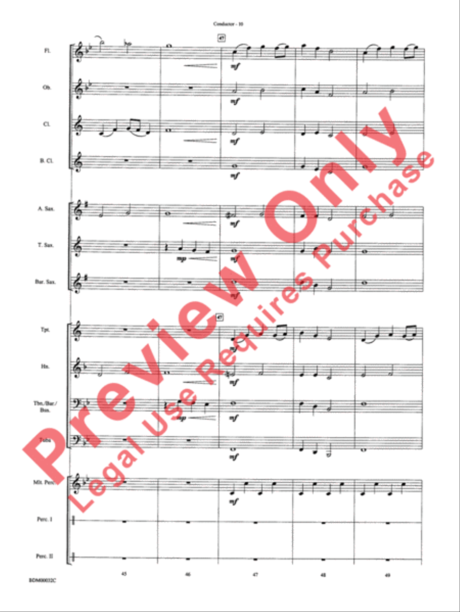 Spectrum Concert Band scores gallery preview page 13