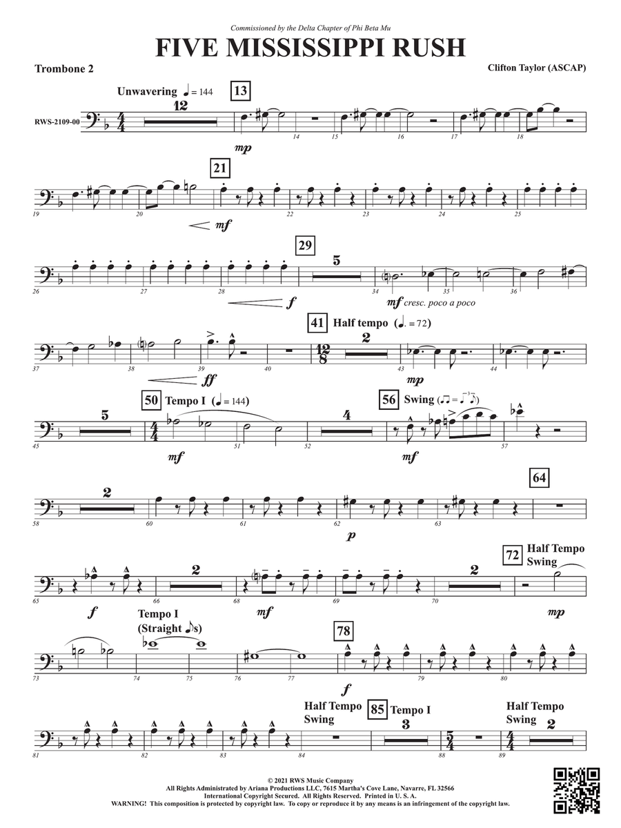 Five Mississippi Rush: 2nd Trombone