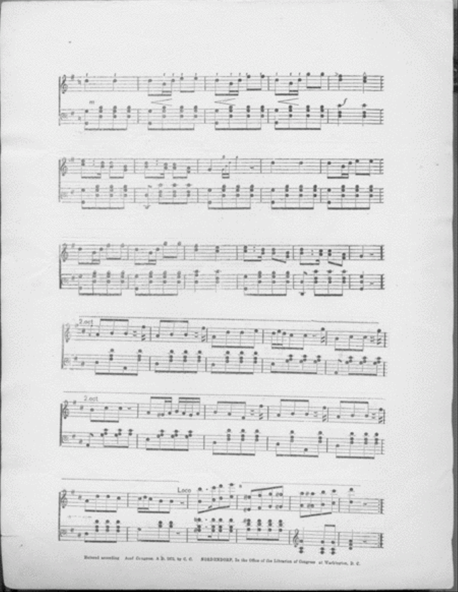 Horace Greeley Quickstep Piano Solo scores gallery preview page 3