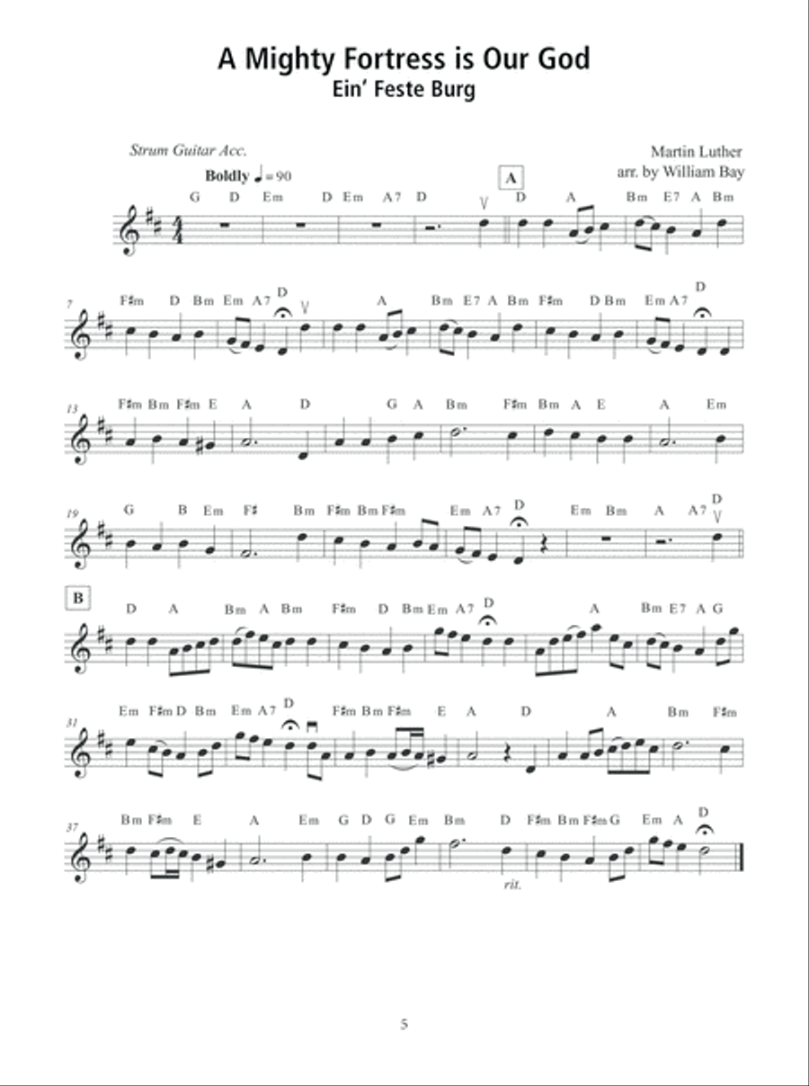 100 Hymns for Violin and Guitar Violin Solo scores gallery preview page 6
