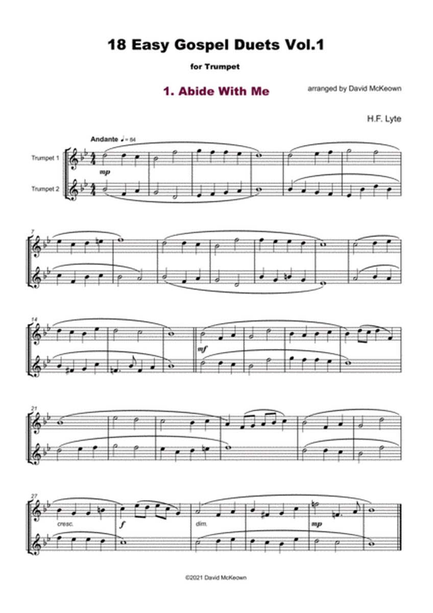 18 Easy Gospel Duets Vol.1 for Trumpet