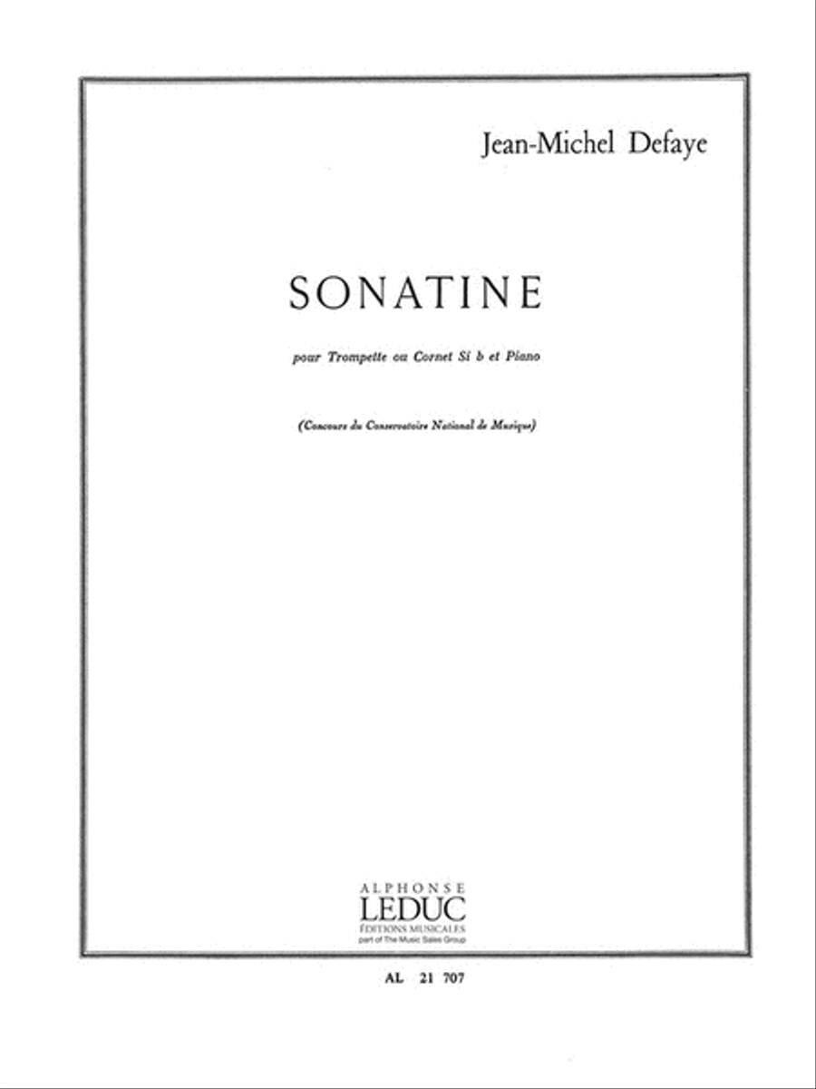 Sonatine (trumpet & Piano) Trumpet Solo scores gallery preview page 1