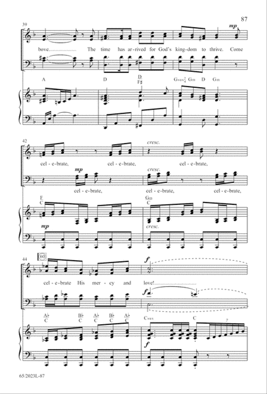 Child of Hope Child of Hope 4-Part scores gallery preview page 88