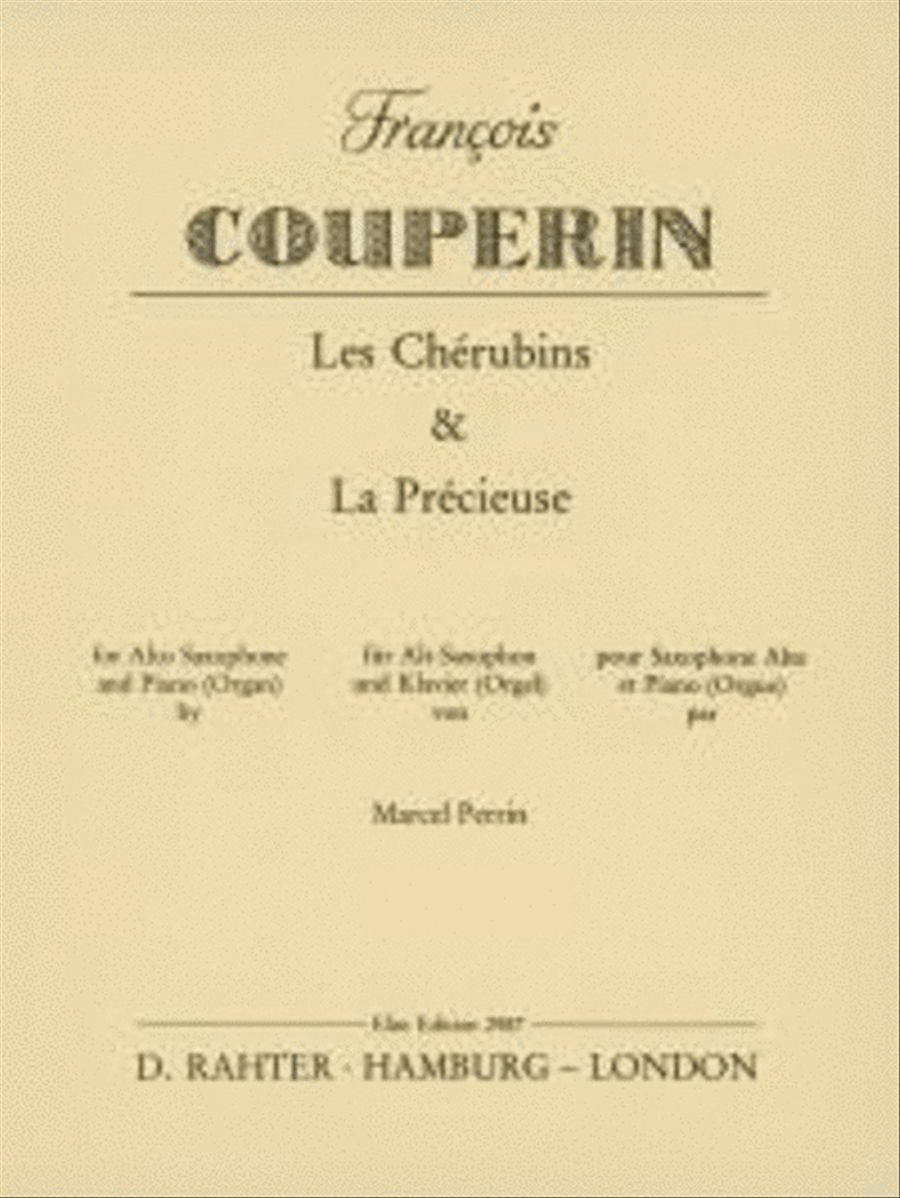 Les Chérubins and La Précieuse Alto Saxophone scores gallery preview page 1