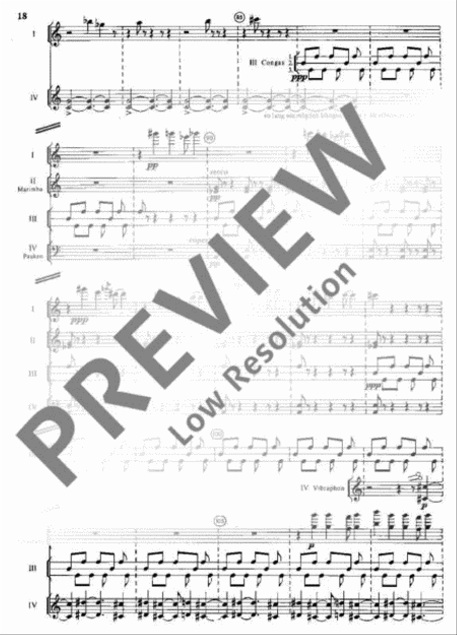 Katalog IV Percussion scores gallery preview page 19