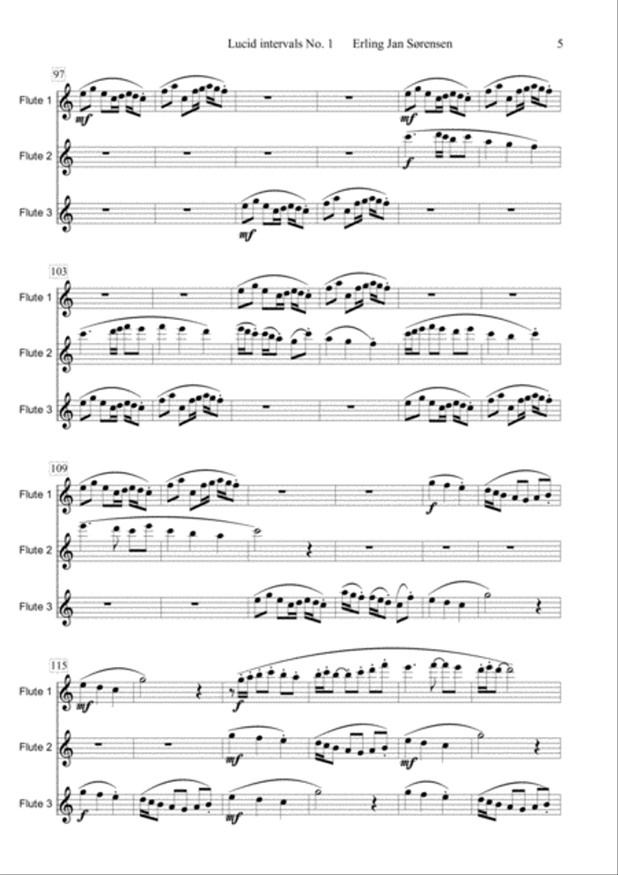 Lucid intervals 1-4 Lucid intervals 1-4 Woodwind Trio scores gallery preview page 5
