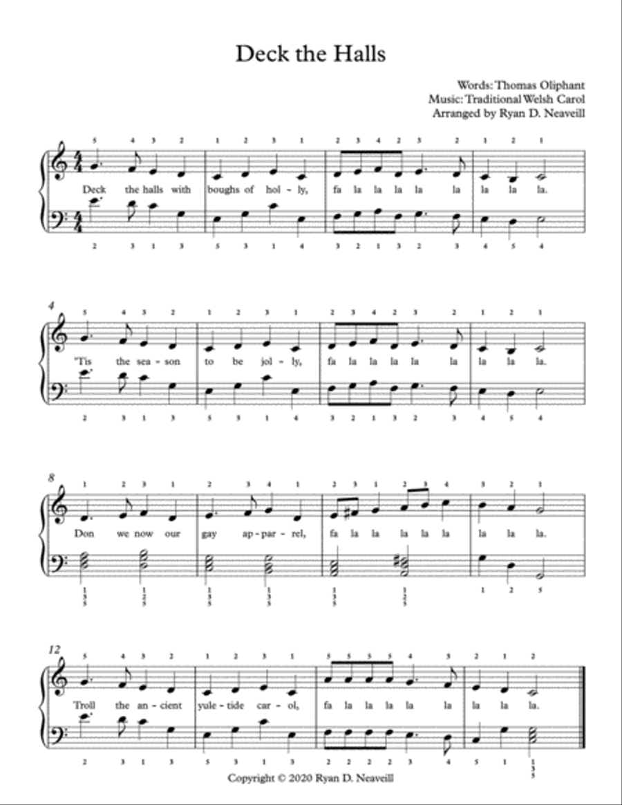Easy Piano Christmas Carols Piano Method scores gallery preview page 4
