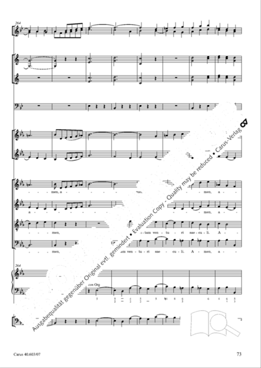 Grosse Orgelsolomesse in Es 4-Part scores gallery preview page 86