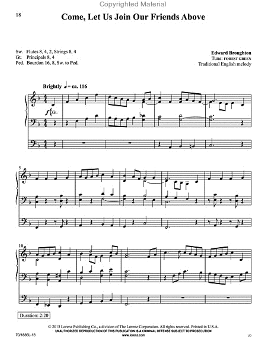 The Organist's Library, Vol. 56 Organ Solo scores gallery preview page 4