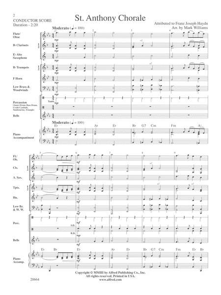 St. Anthony Chorale: Score