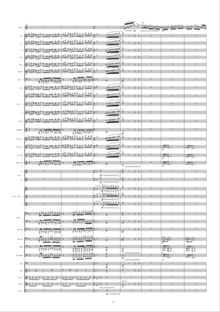 Night In Venice Concert Band scores gallery preview page 22