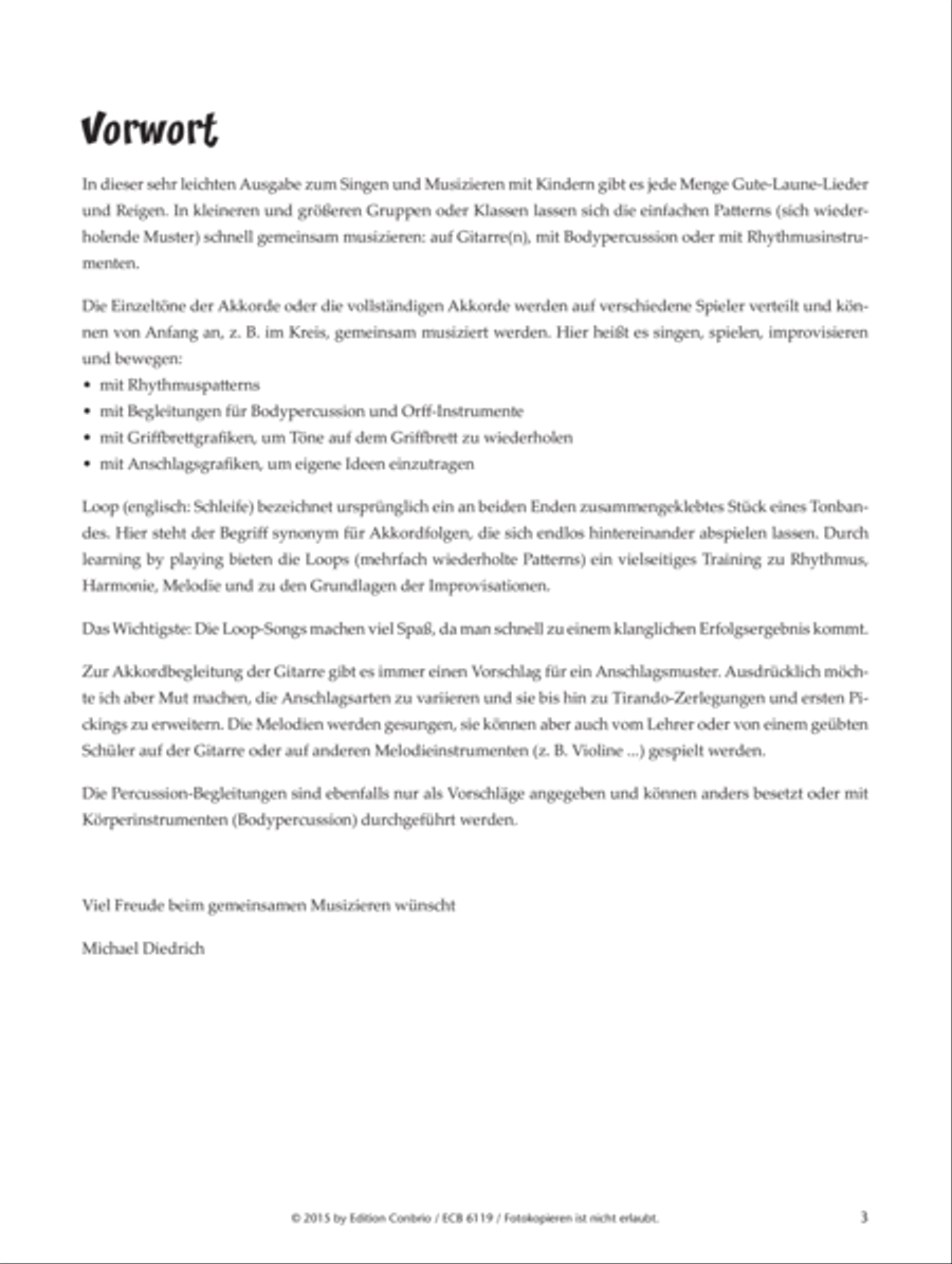 Lustige Loops & Lieder Lustige Loops & Lieder Classical Guitar scores gallery preview page 3