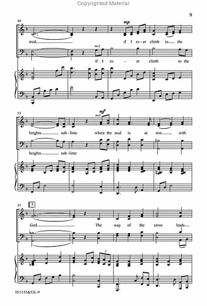 The Way of the Cross Leads Home - SATB Score with CD image number null