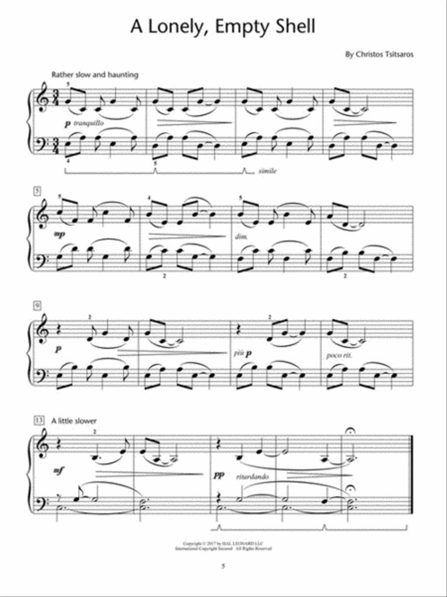 Sea Diary – Nine Original Piano Solos Piano Method scores gallery preview page 2
