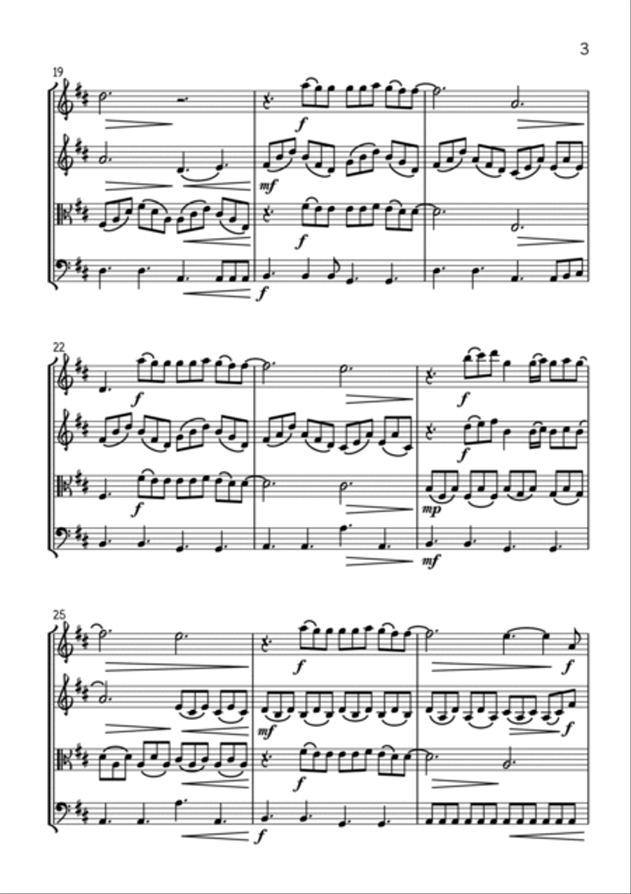 Say Something String Quartet scores gallery preview page 3