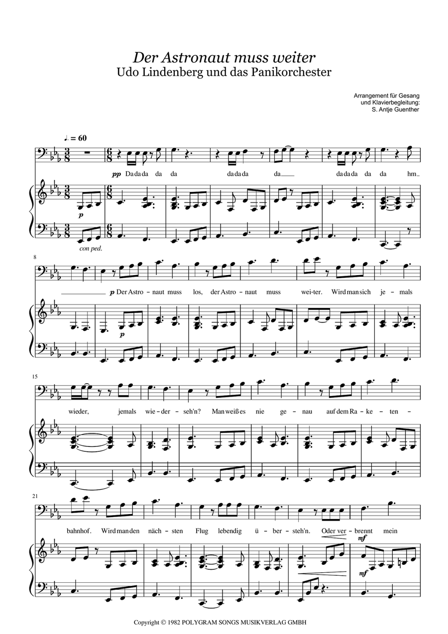 Astronaut Astronaut Voice scores gallery preview page 1