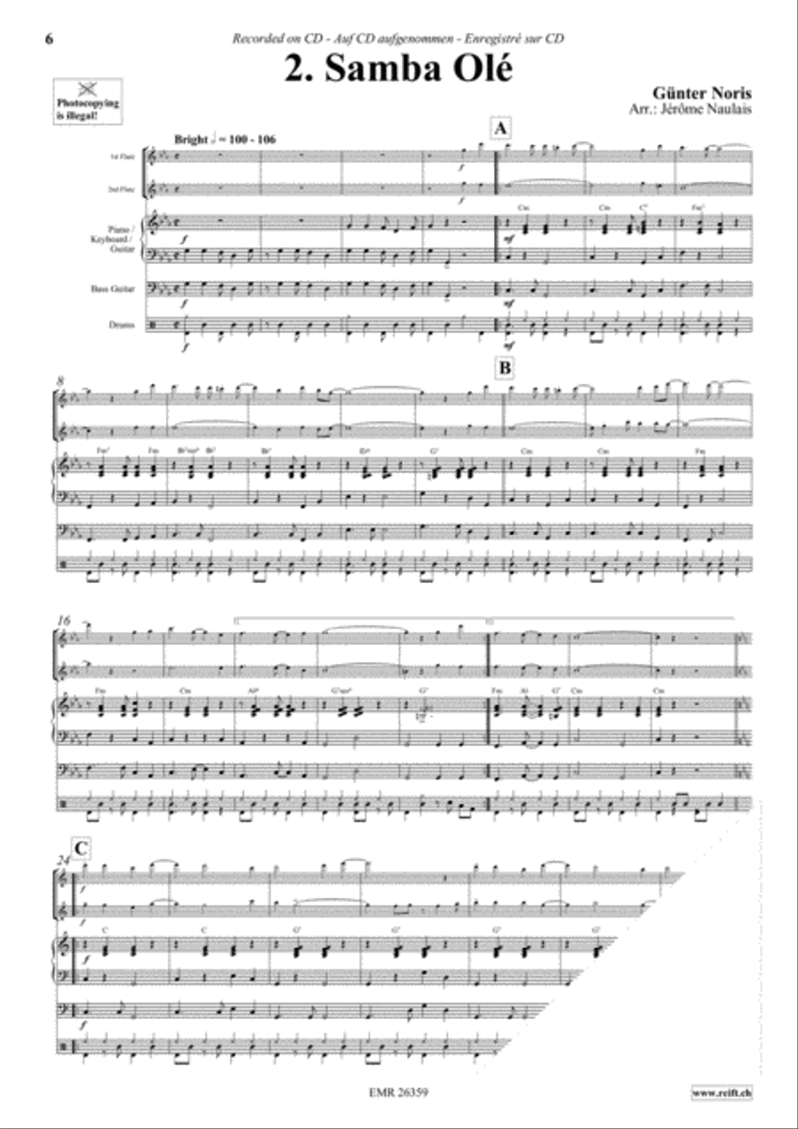 Let's Dance Volume 5 Flute Duet scores gallery preview page 4